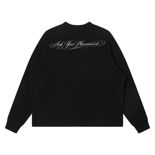 Ask Your Pharmacist Waffle Boxy Long Sleeve